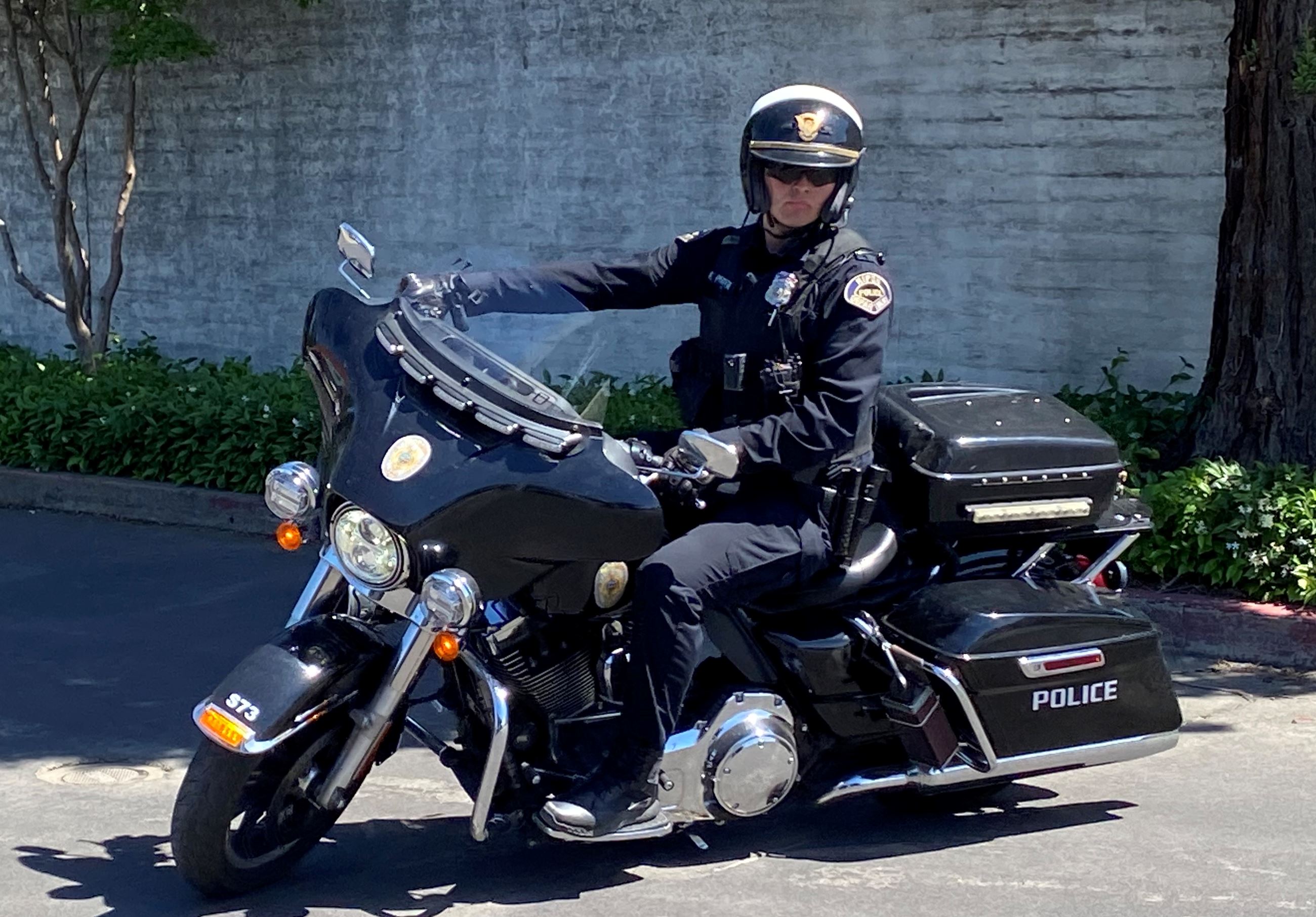 Officer on Motorcycle
